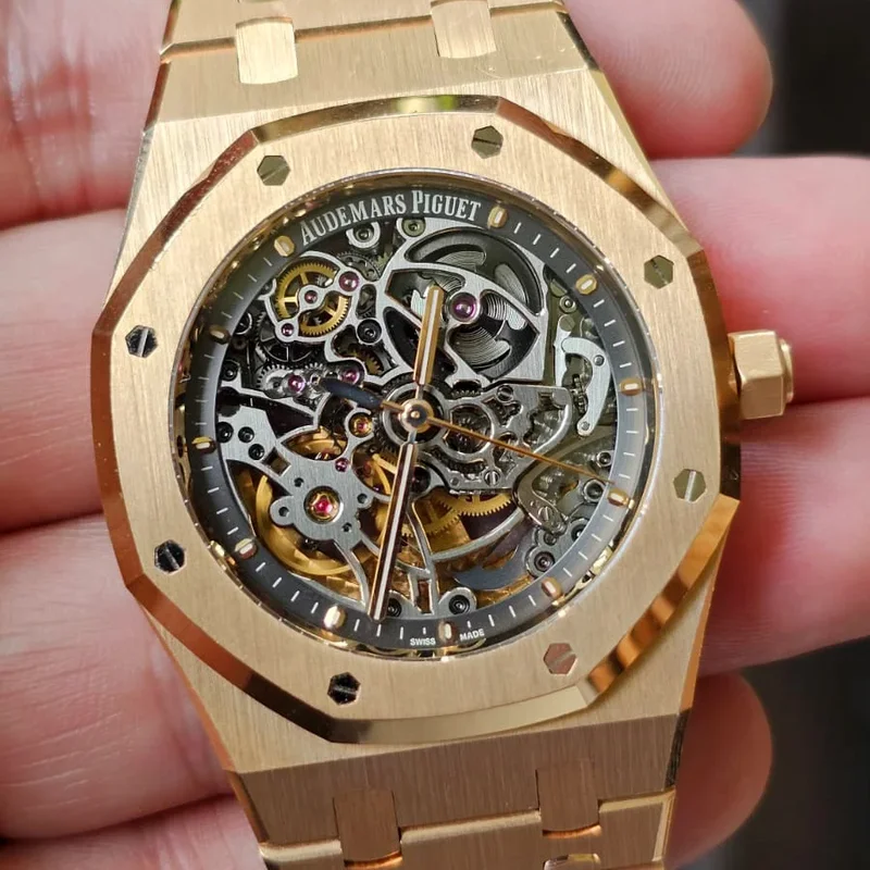 Royal Oak Openworked Selfwinding Pink Gold / Strap