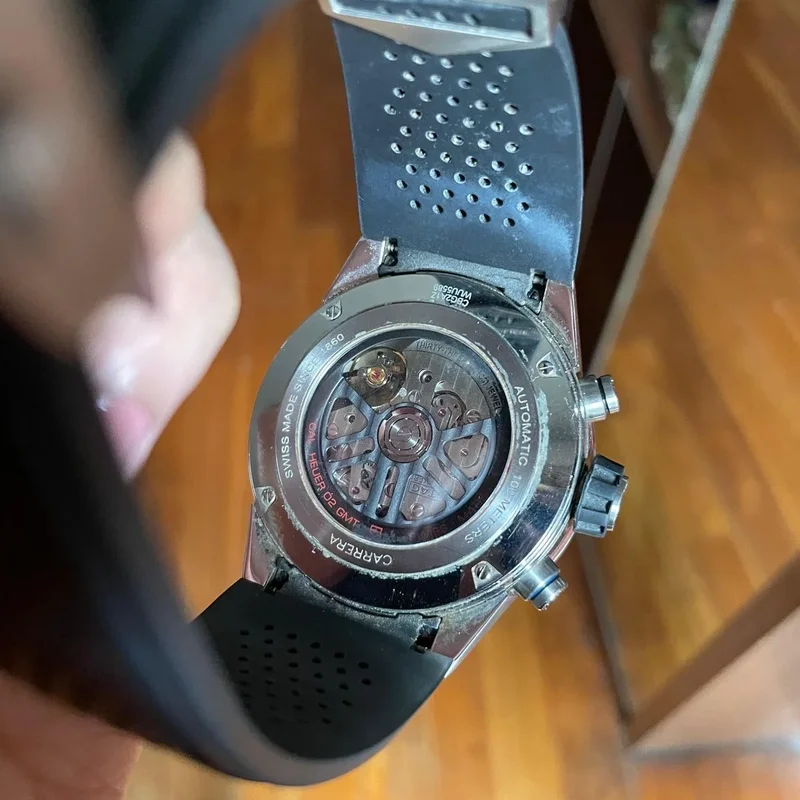 Thumb Carrera Calibre Heuer 02 GMT Stainless Steel / Skeleton / Rubber