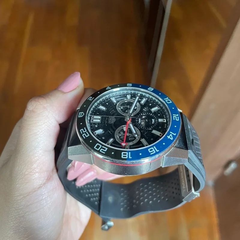 Thumb Carrera Calibre Heuer 02 GMT Stainless Steel / Skeleton / Rubber