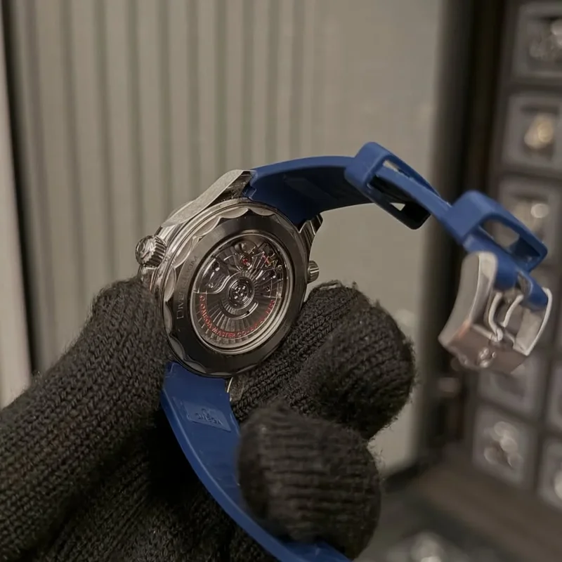 Thumb Seamaster Diver 300M Master Co-Axial 42 Stainless Steel / Blue / Rubber