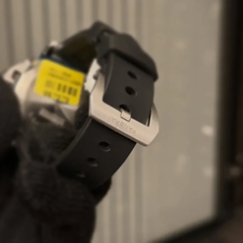 Thumb Luminor Base 44 Logo 3 Days Stainless Steel / Black