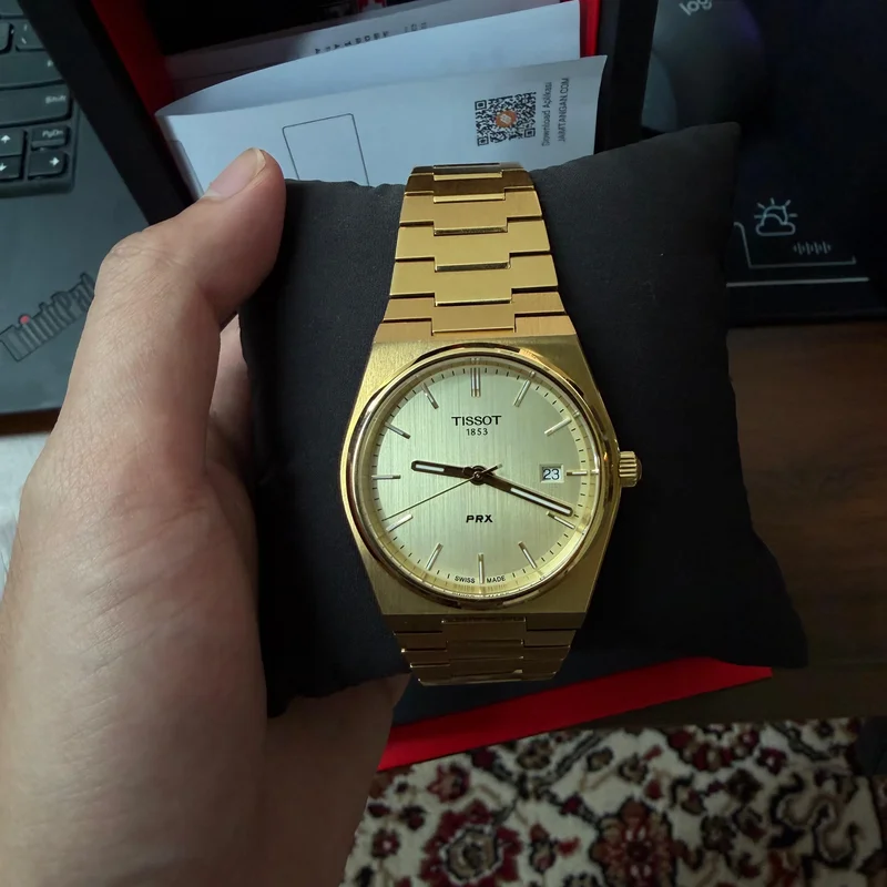 PRX Quartz Yellow Gold / Champagne