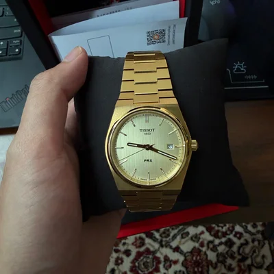 PRX Quartz Yellow Gold / Champagne