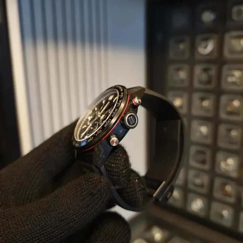 Thumb Carrera Calibre Heuer 02 45 Carbon / Skeleton / Rubber