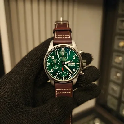 Pilot's Watch Chronograph 41 Stainless Steel / Green