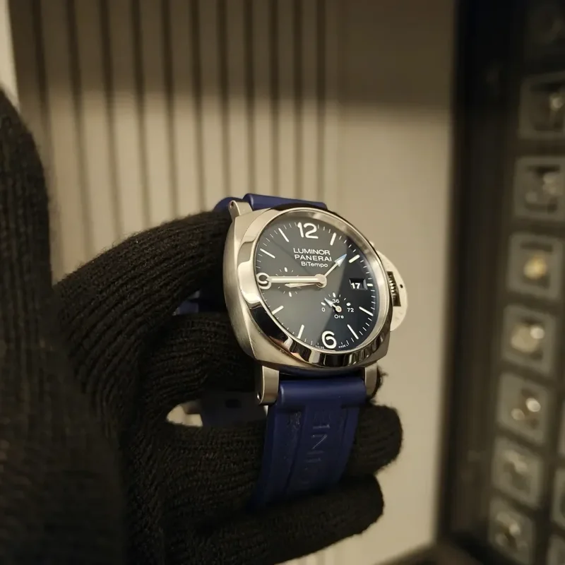 Thumb Luminor 1950 44 BiTempo Stainless Steel / Blue