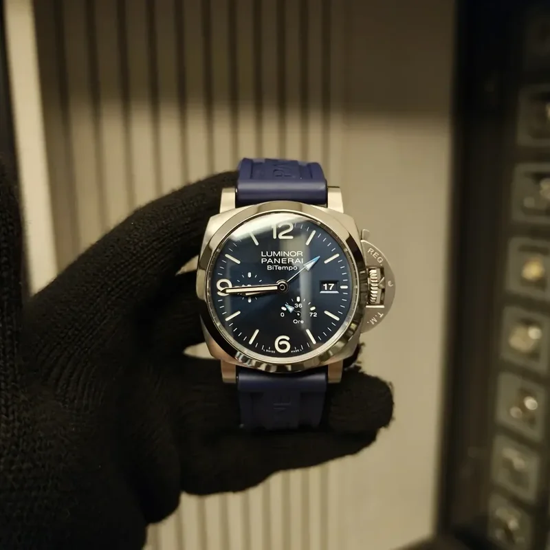 Luminor 1950 44 BiTempo Stainless Steel / Blue