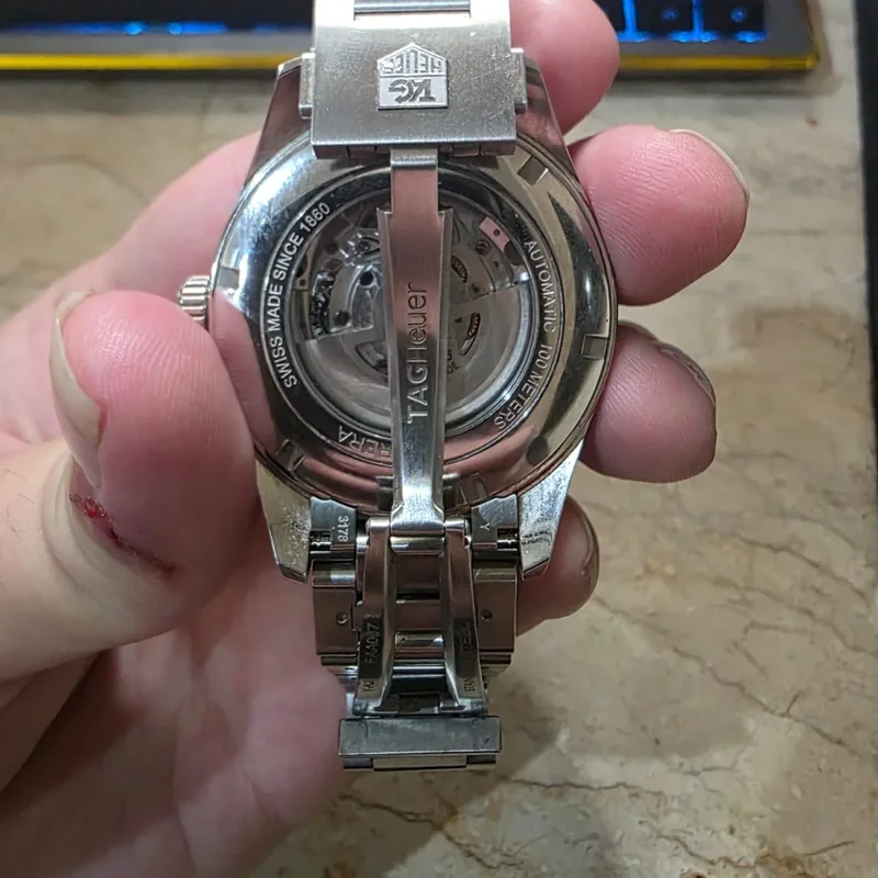 Thumb Carrera Calibre 5 Day Date Stainless Steel / Black / Bracelet