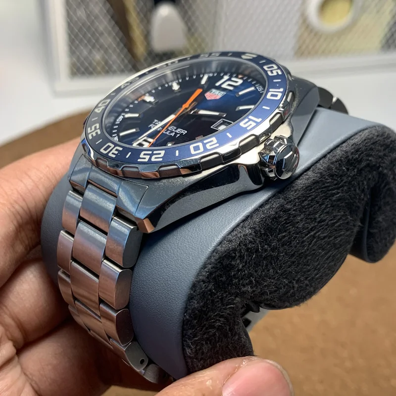 Thumb Formula 1 Quartz 43 Stainless Steel / Blue / Bracelet