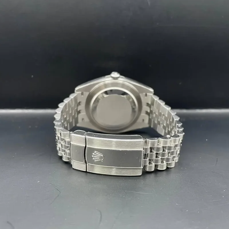 Thumb Datejust 41 Stainless Steel Fluted / Jubilee / Blue - Diamond