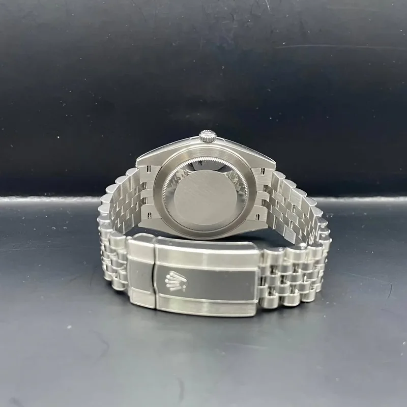 Thumb Datejust 41 Stainless Steel Fluted / Jubilee / Blue - Diamond