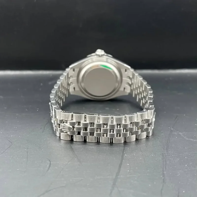 Thumb Lady-Datejust 28 Stainless Steel Fluted / Grey / Jubilee