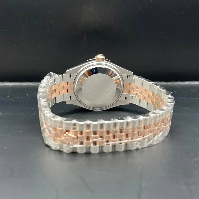 Thumb Datejust 31 Stainless Steel/ Rose Gold / Fluted / Chocolate - Diamond / Jubilee