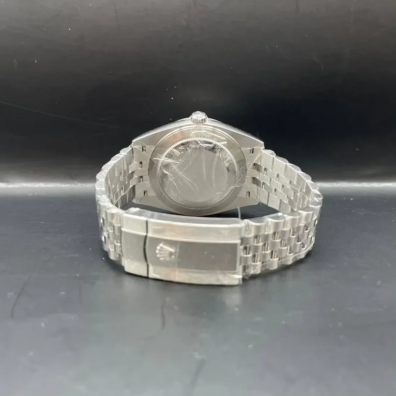 Thumb Datejust 41 Stainless Steel Fluted / Jubilee / Dark Rhodium