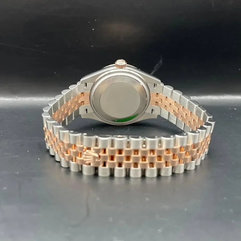Thumb Datejust 31 Stainless Steel / Rose Gold / Fluted / MOP / Jubilee