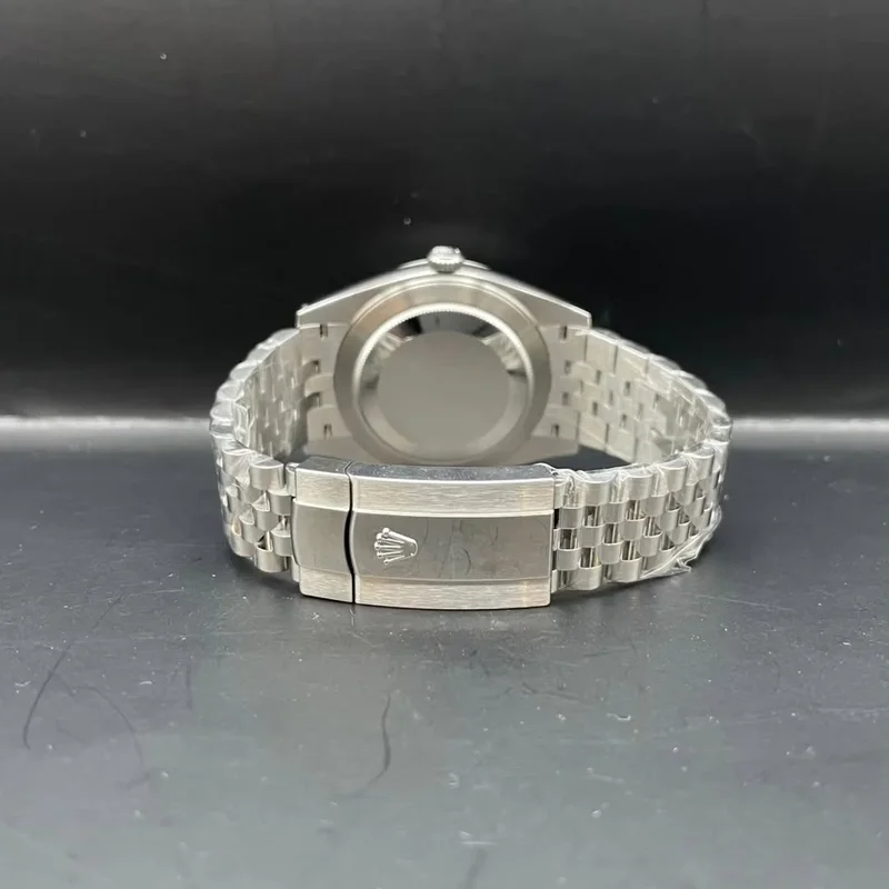 Thumb Datejust 41 Stainless Steel Fluted / Jubilee / Blue