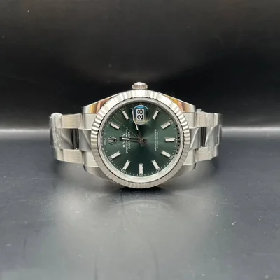 Datejust 41 Stainless Steel - Fluted / Green / Oyster
