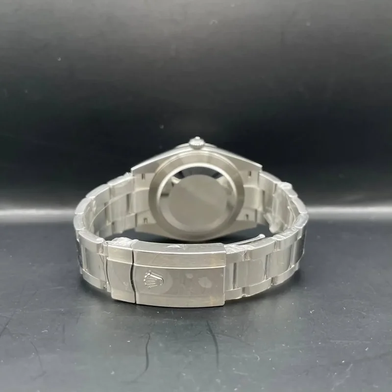 Thumb Datejust 41 Stainless Steel - Fluted / Green / Oyster
