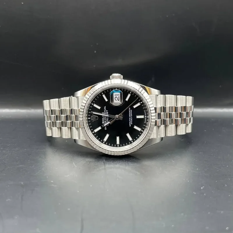 Datejust 36 Stainless Steel / Fluted / Black / Jubilee