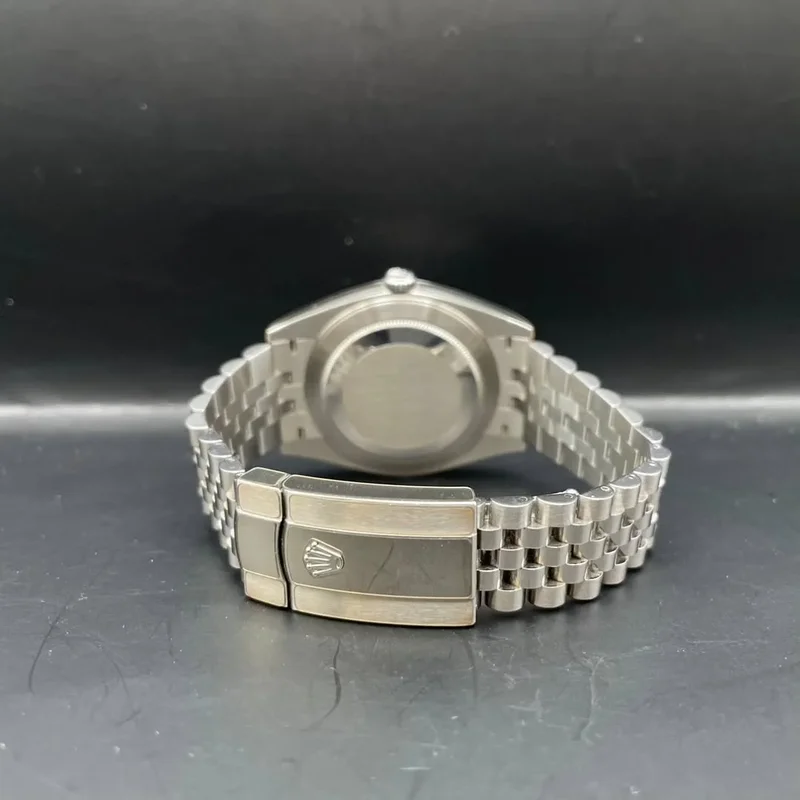 Thumb Datejust 41 Stainless Steel Fluted / Jubilee / Blue