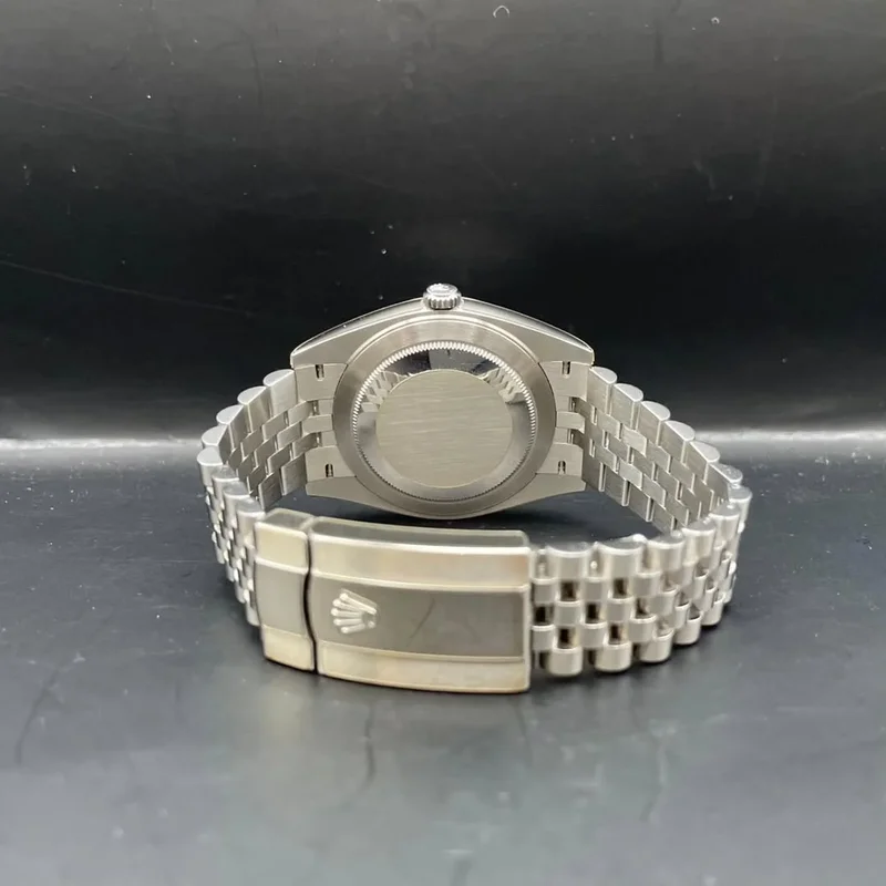 Thumb Datejust 41 Stainless Steel Fluted / Jubilee / Blue