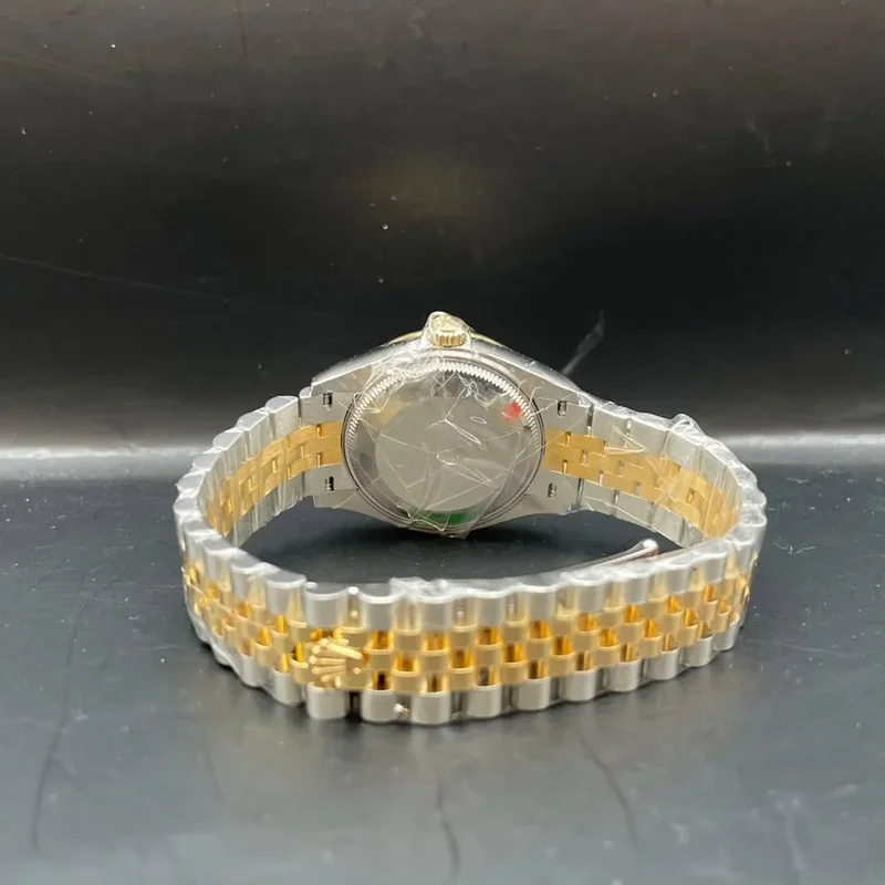 Thumb Datejust 31 Stainless Steel / Yellow Gold / Fluted / Olive - Diamond / Jubilee