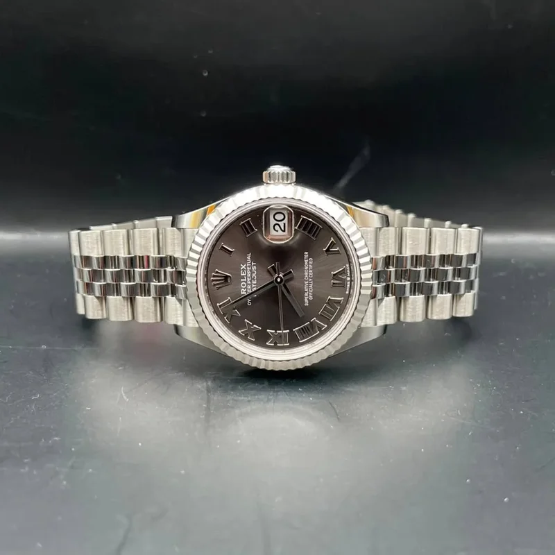 Datejust 31 Stainless Steel Fluted / Jubilee / Grey - Roman