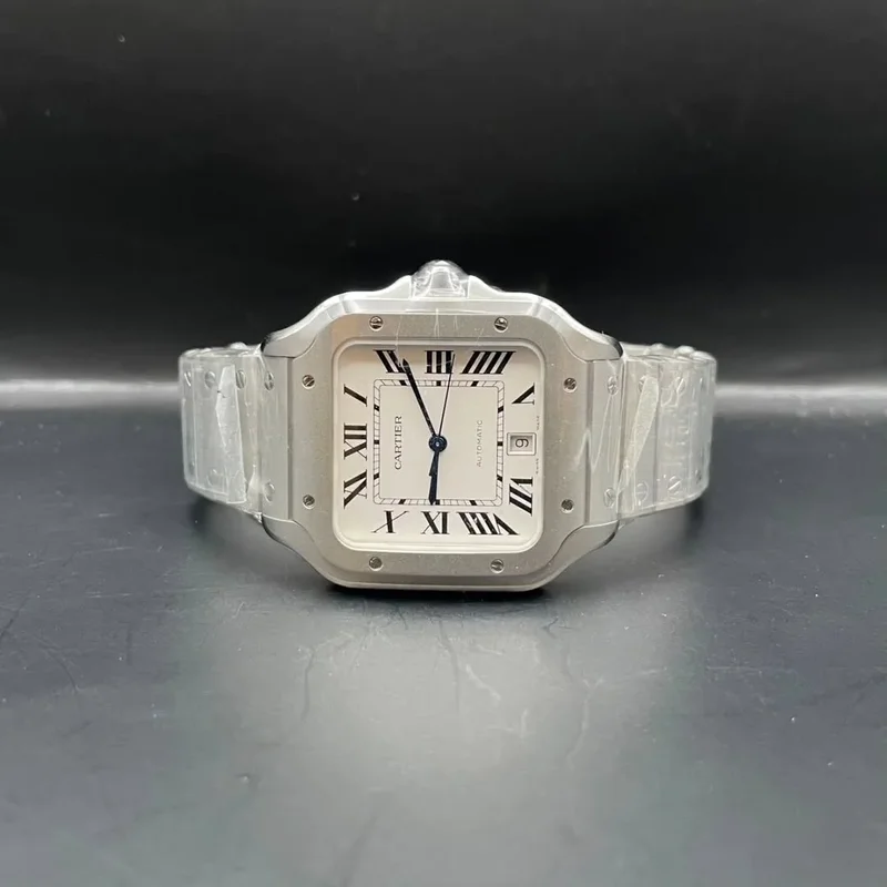 Santos Large Titanium / White