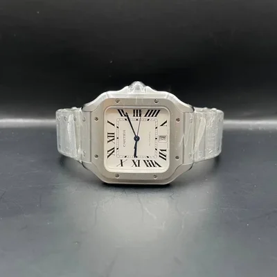 Santos Large Titanium / White