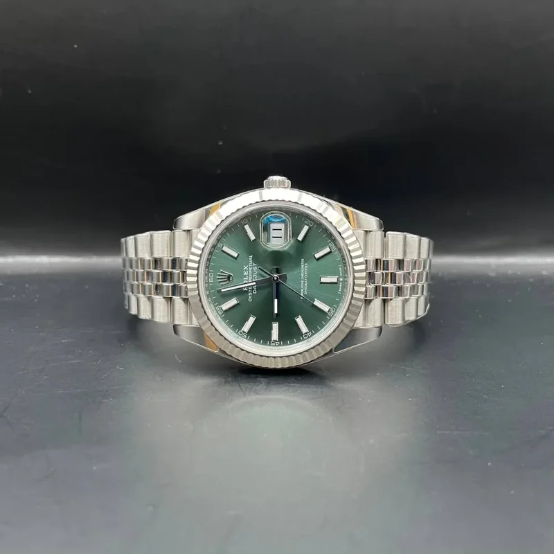 Datejust 41 Stainless Steel - Fluted / Green / Jubilee