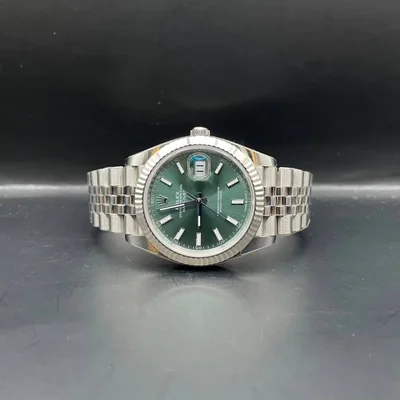 Datejust 41 Stainless Steel - Fluted / Green / Jubilee