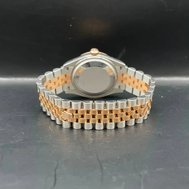 Thumb Datejust 31 Stainless Steel / Rose Gold / Fluted / Rose - Diamond / Jubilee