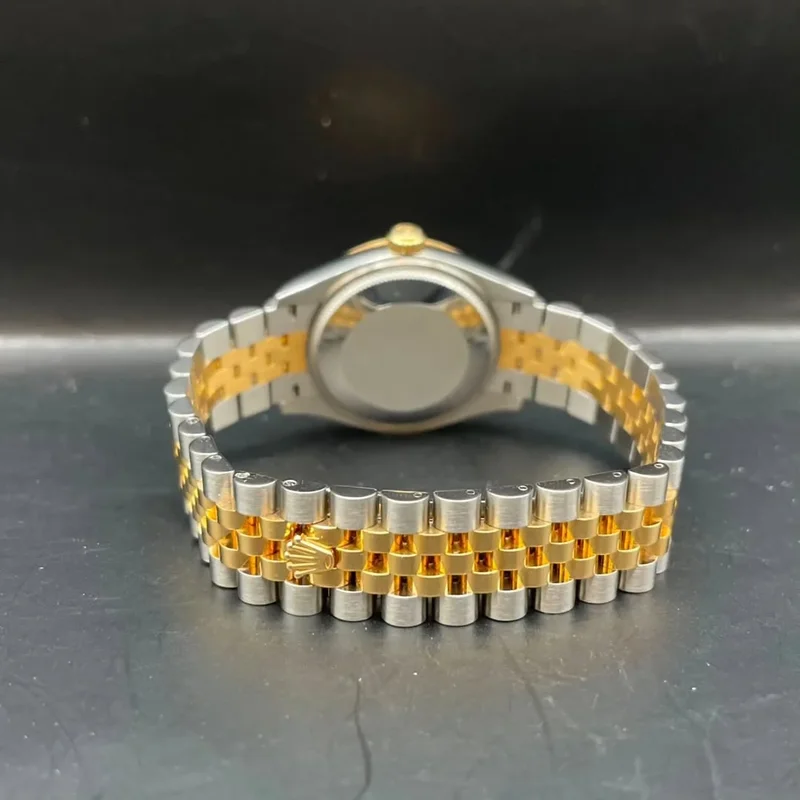 Thumb Datejust 31 Stainless Steel / Yellow Gold / Fluted / Silver - Diamond / Jubilee