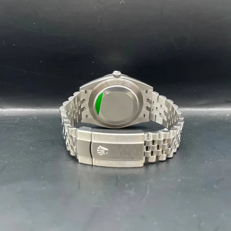Thumb Datejust 41 Stainless Steel Fluted / Jubilee  / Blue - Diamond