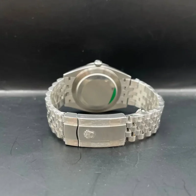 Thumb Datejust 41 Stainless Steel Fluted / Jubilee / Black - Diamond