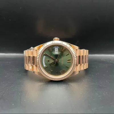 Day-Date 40 Everose / Olive - Roman