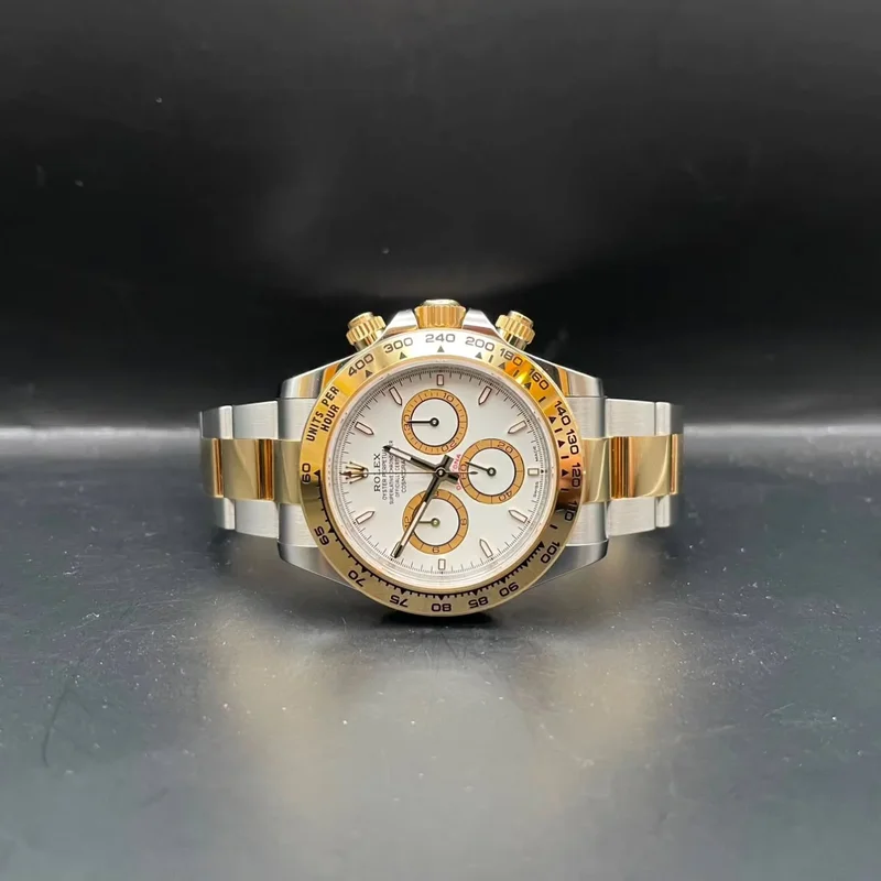 Cosmograph Daytona Stainless Steel / Yellow Gold / White