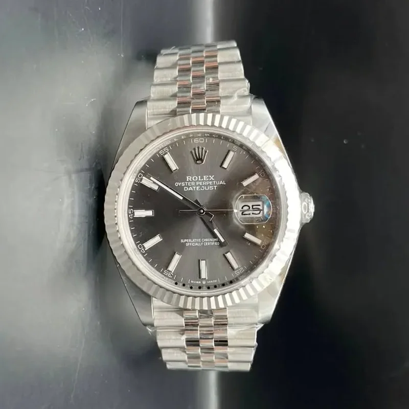 Datejust 41 Stainless Steel Fluted / Jubilee / Dark Rhodium