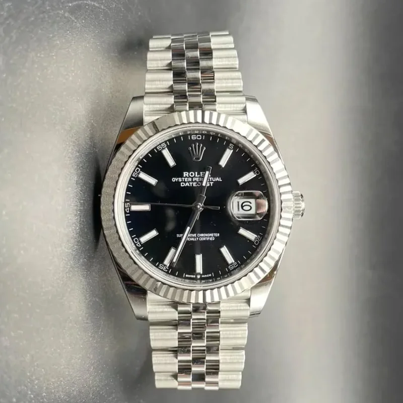 Datejust 41 Stainless Steel Fluted / Jubilee / Black