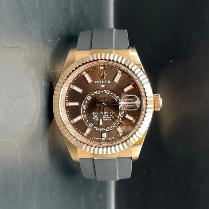 Sky-Dweller Everose / Chocolate / OysterFlex