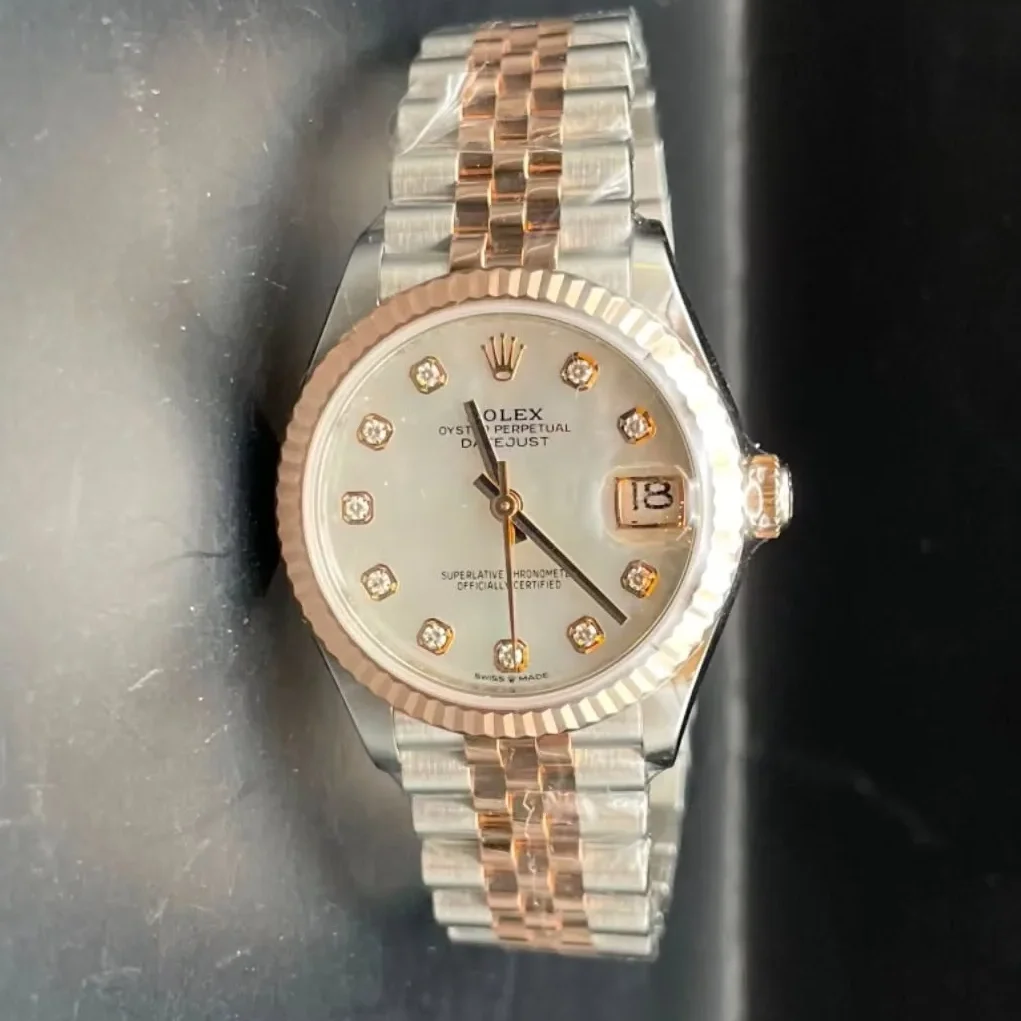 Datejust 31 Stainless Steel / Rose Gold / Fluted / MOP / Jubilee