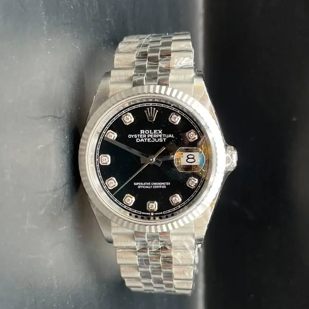 Datejust 41 Stainless Steel Fluted / Jubilee / Black - Diamond