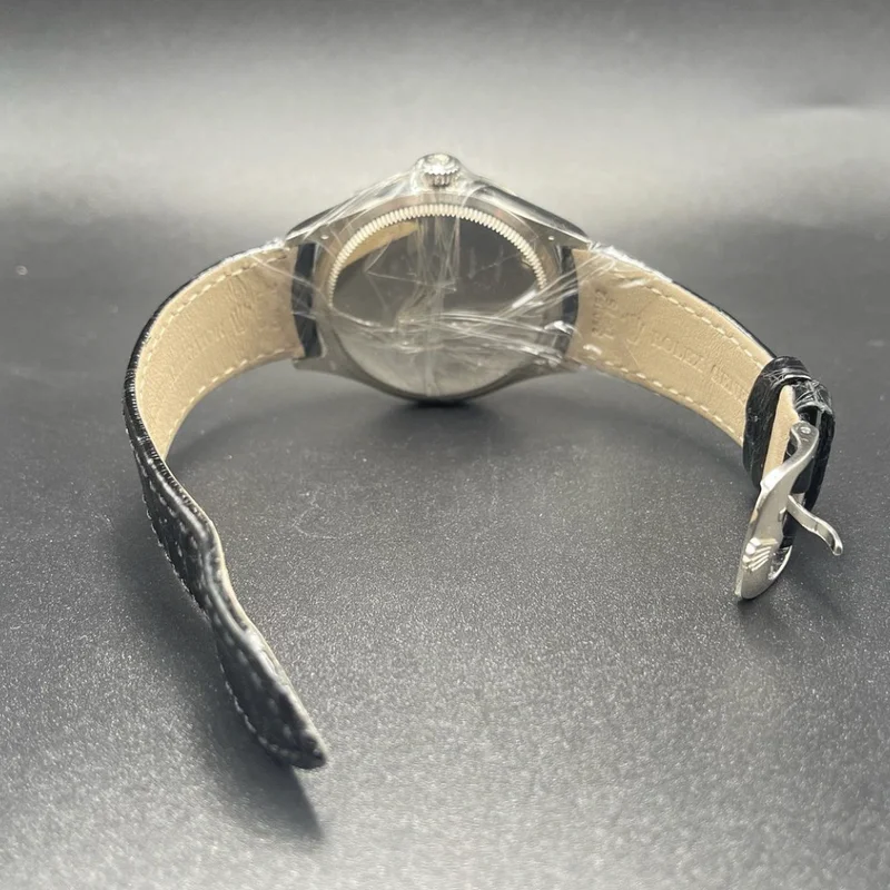 Thumb Cellini Time White Gold / Black / Alligator Black