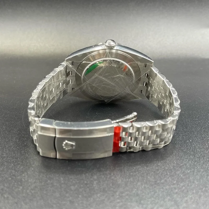 Thumb Datejust 41 Stainless Steel Fluted / White - Roman / Jubilee