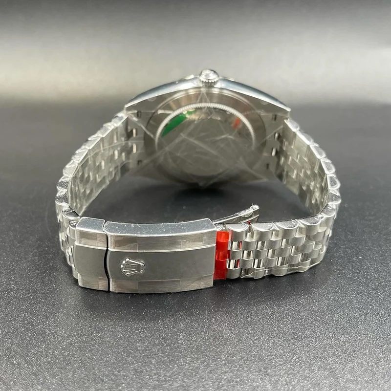 Thumb Datejust 41 Stainless Steel Fluted / White - Roman / Jubilee