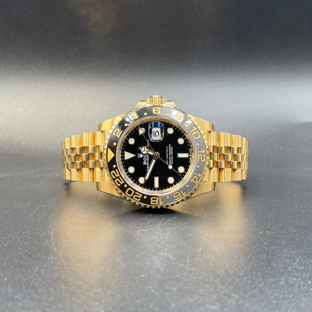 Jual Rolex GMT-Master II Yellow Gold GRNR Jubilee 126718GRNR-0001  Original