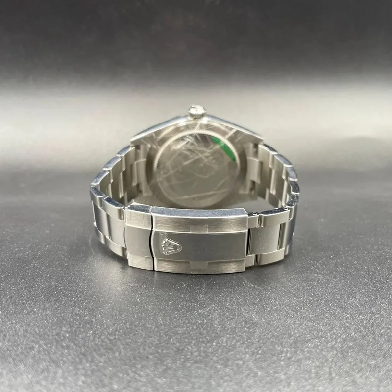 Thumb Sky-Dweller Stainless Steel - White Gold / Green / Oyster