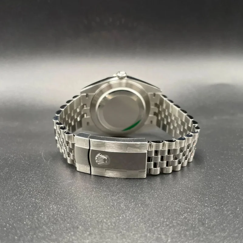 Thumb Datejust 41 Stainless Steel Fluted / Jubilee / Blue - Diamond