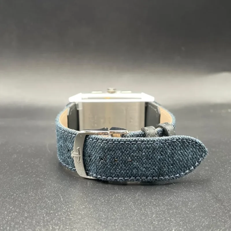 Thumb Reverso Tribute Chronograph Stainless Steel / Blue