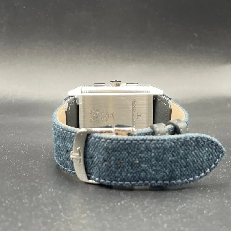 Thumb Reverso Tribute Chronograph Stainless Steel / Blue